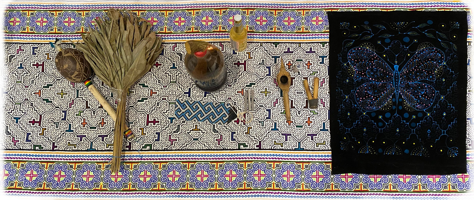 Ayahuasca ceremony mat